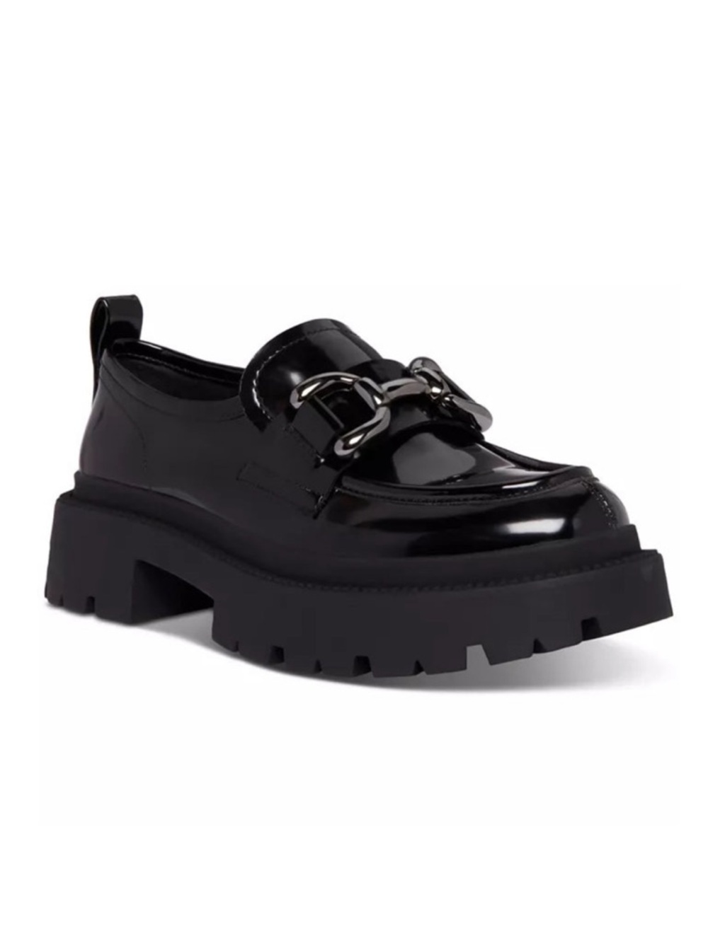 Madden Buckled Black Loafers Size 9